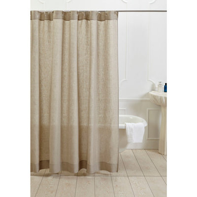 Eider & Ivory™ Macaulay Linen Shower Curtain & Reviews | Wayfair